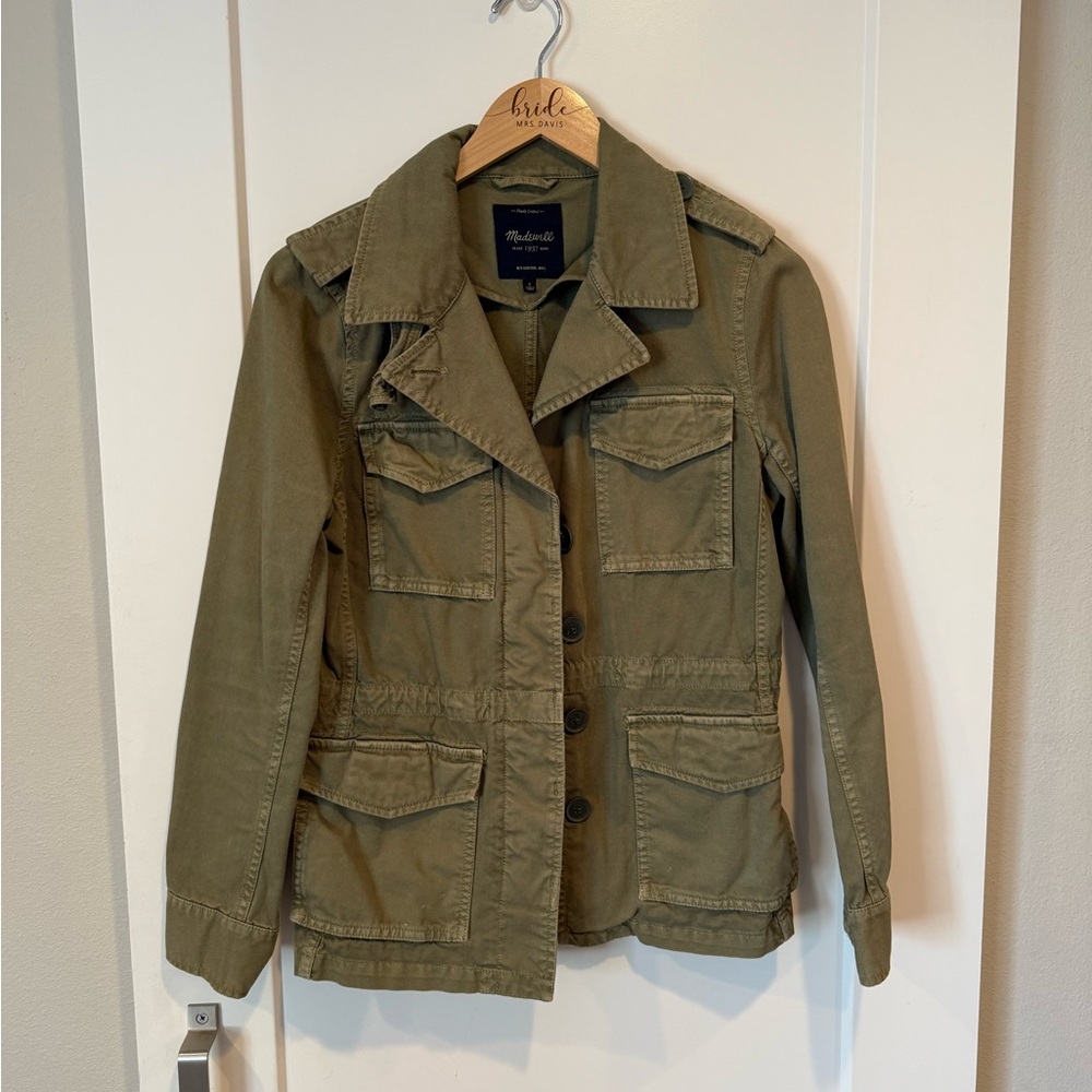 Madewell women’s green jacket